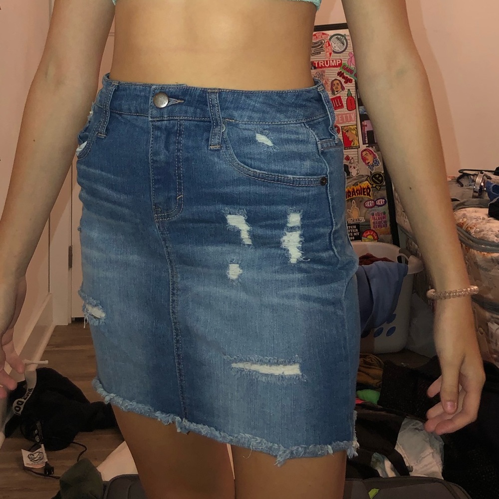 jean skirt